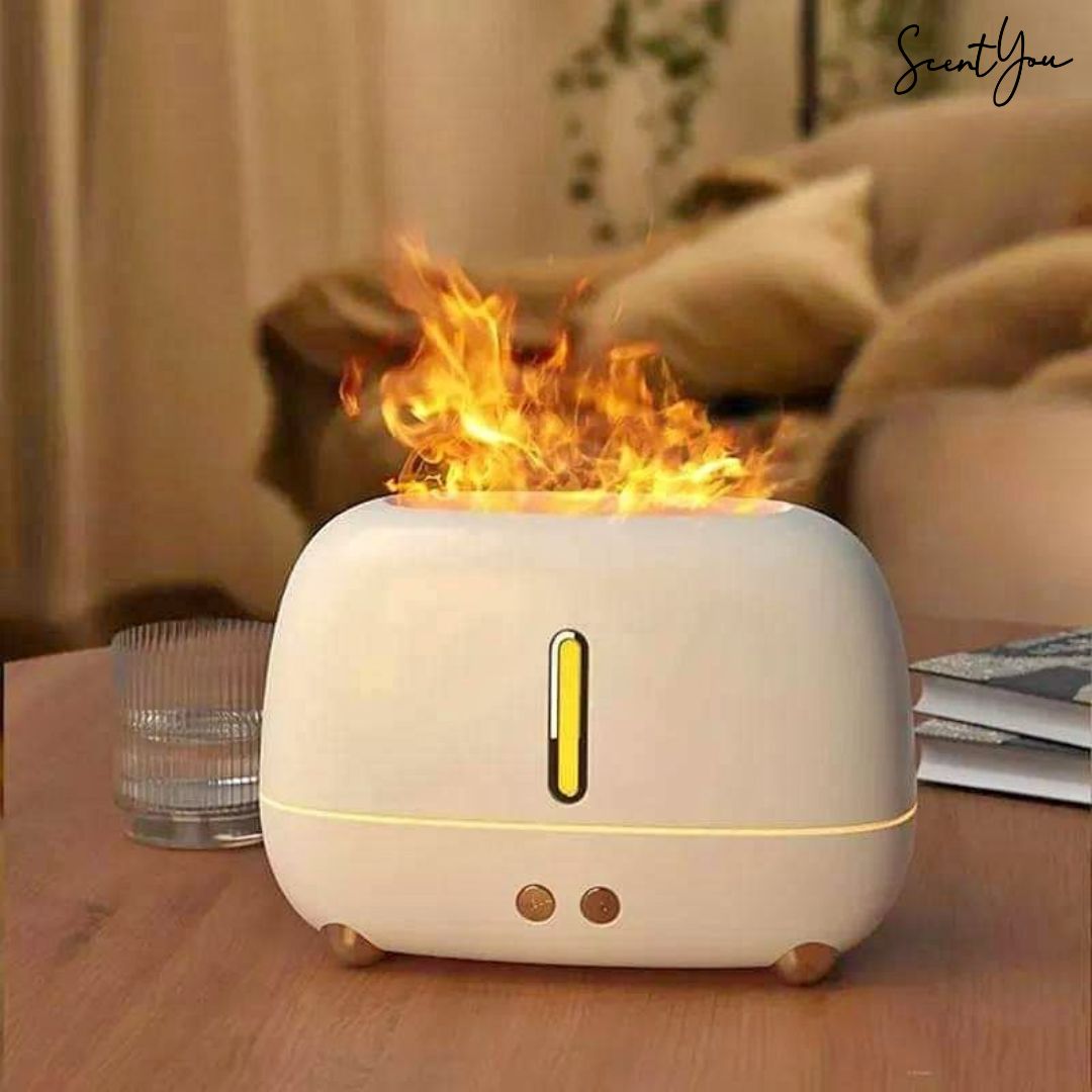 Flame Humidifier/Diffuser - Aromatherapy