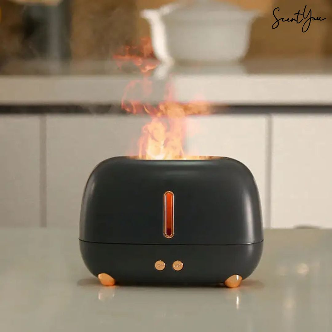 Flame Humidifier/Diffuser - Aromatherapy