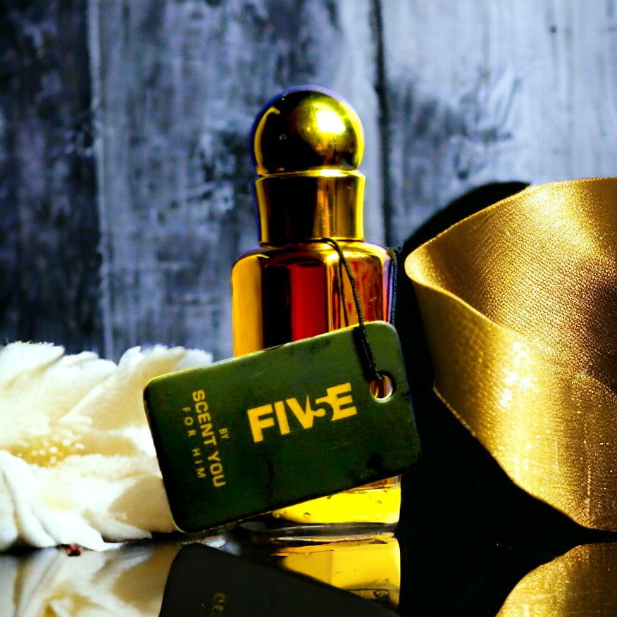 Five - Attar/Oil with Glass Stick - 12ml | Nearest Match to Hacivat by Nishane | Scent You | www.scentyou.pk