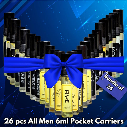 Bundle#7- 26 pcs All Men 6ml Pocket Carriers