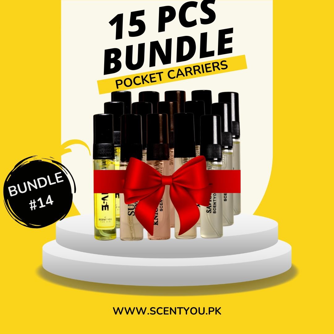 Bundle 14 15 pcs mix Men & Women Pocket Carriers - ScentYou.pk