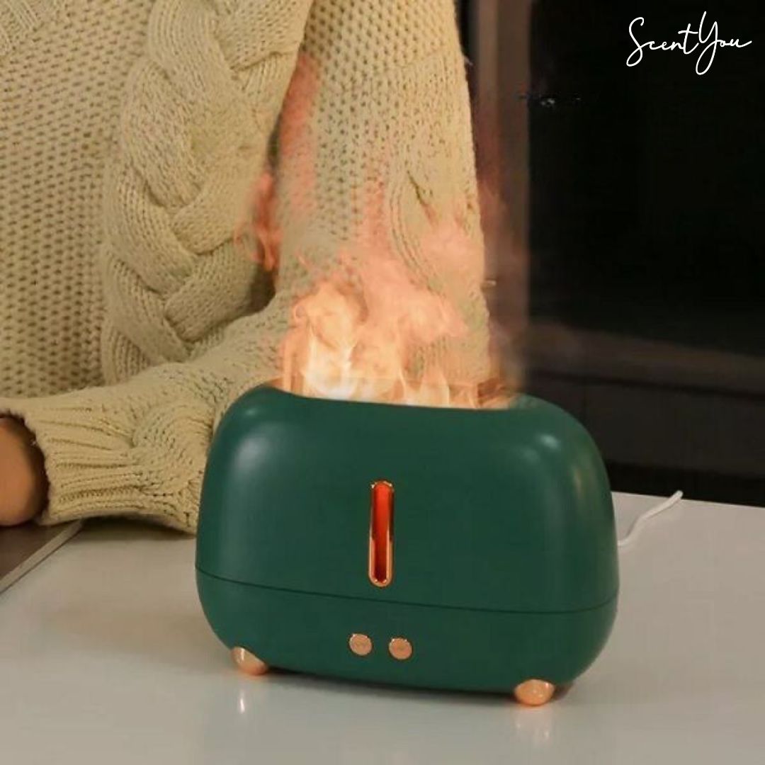 Flame Humidifier/Diffuser - Aromatherapy - ScentYou.pk