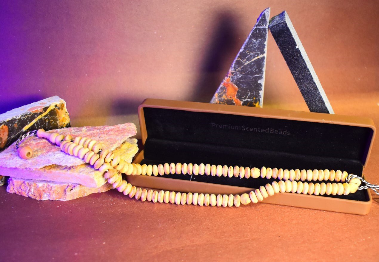 Large Sandal Scented Beads/Tasbeeh - 99 Beads - ScentYou.pk