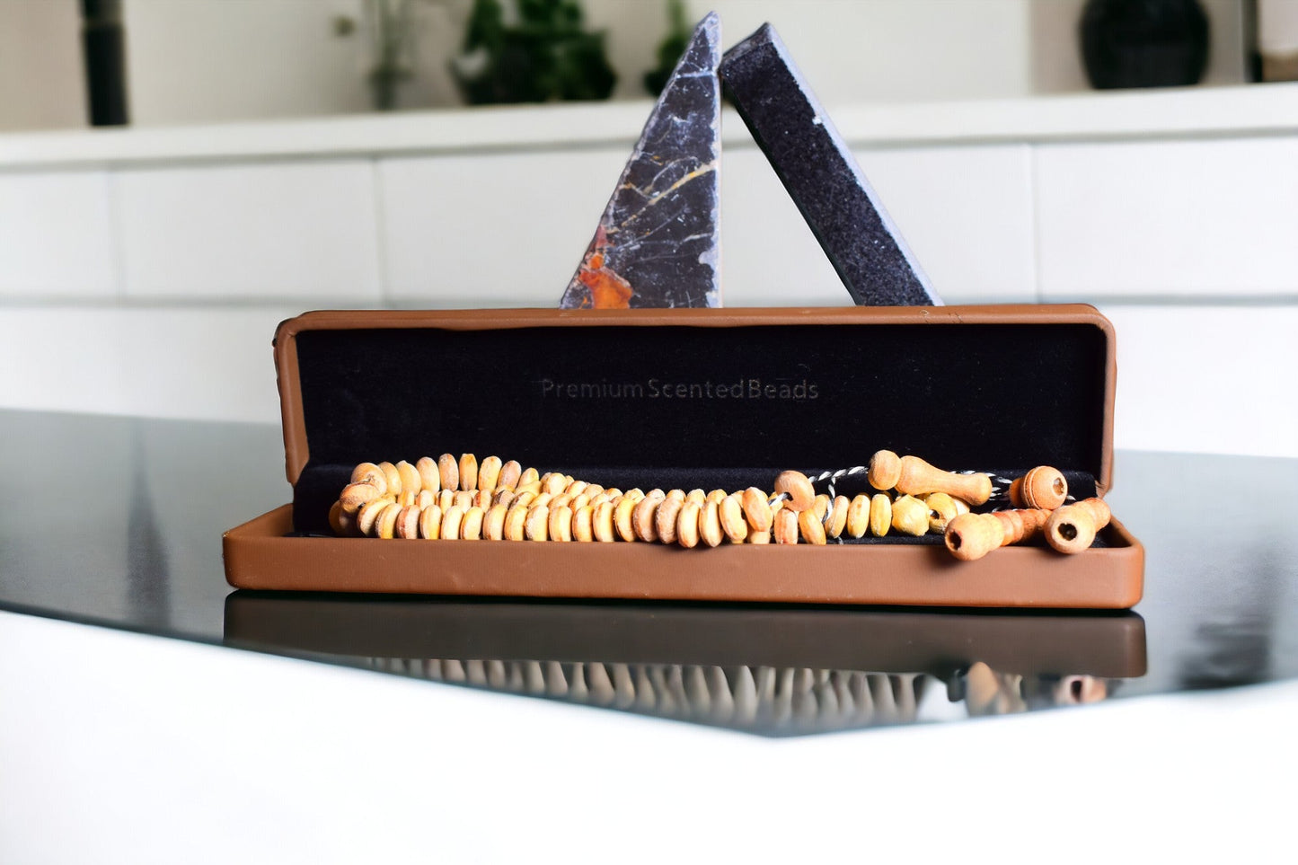 Large Sandal Scented Beads/Tasbeeh - 99 Beads - ScentYou.pk