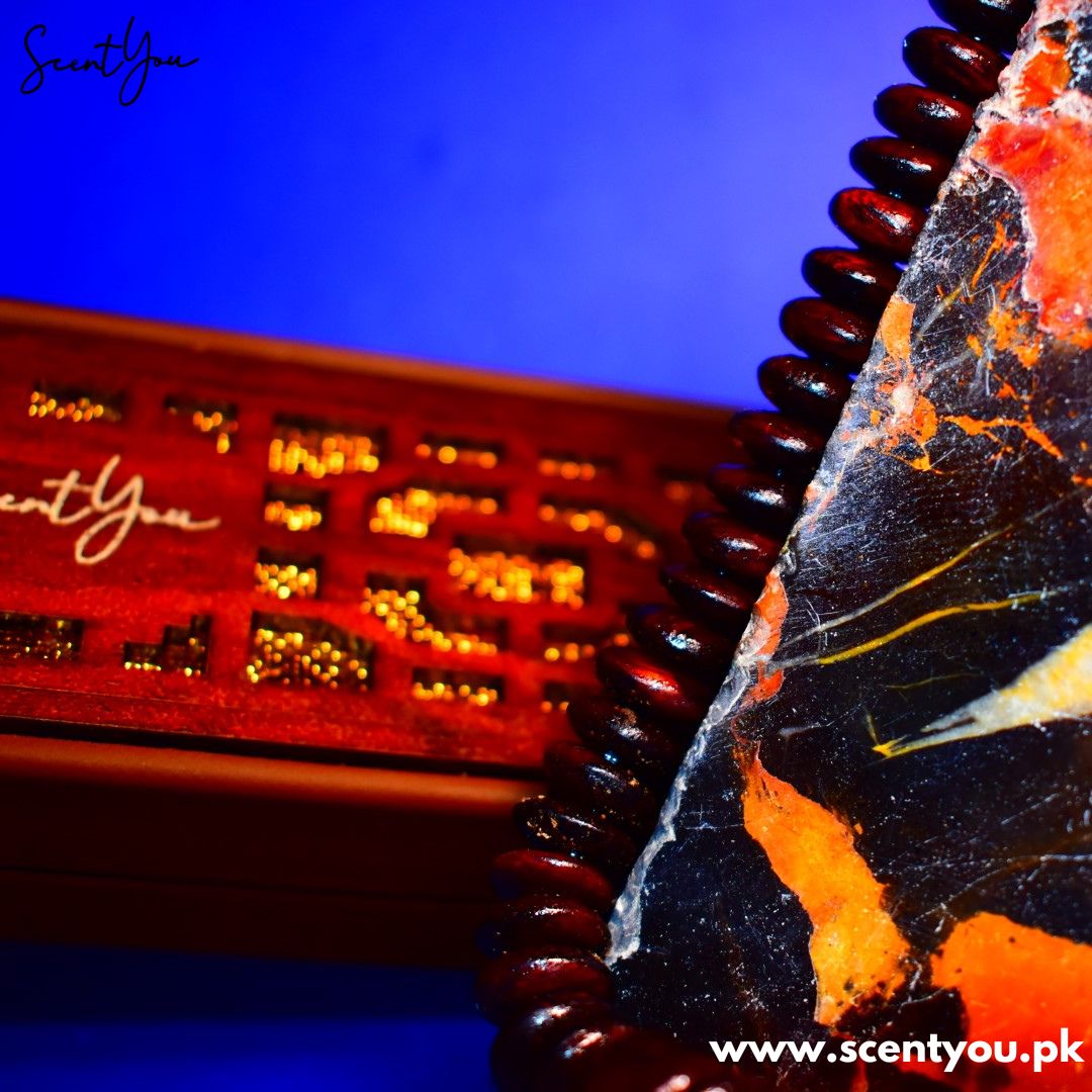 Medium Oud Scented Beads/Tasbeeh - 99 Beads - ScentYou.pk