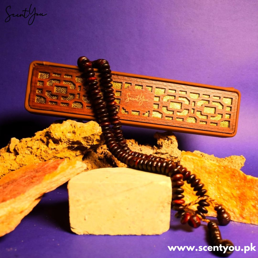 Medium Oud Scented Beads/Tasbeeh - 99 Beads - ScentYou.pk