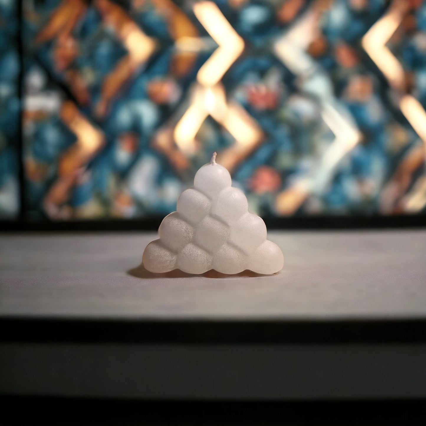 Scented Candle Bubble Triangular Shaped - ScentYou.pk