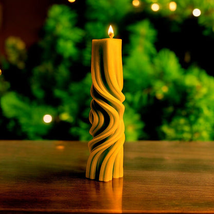 Scented Candle Spiral Pillar A Shaped - ScentYou.pk