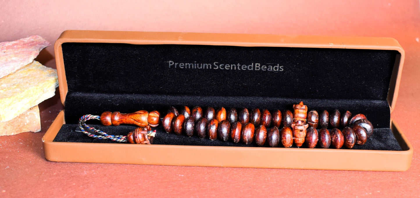 Small Oud Scented Beads/Tasbeeh - 33 Beads - ScentYou.pk